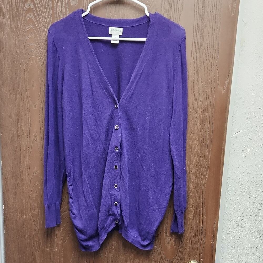 Motherhood Maternity Deep Purple Cardigan